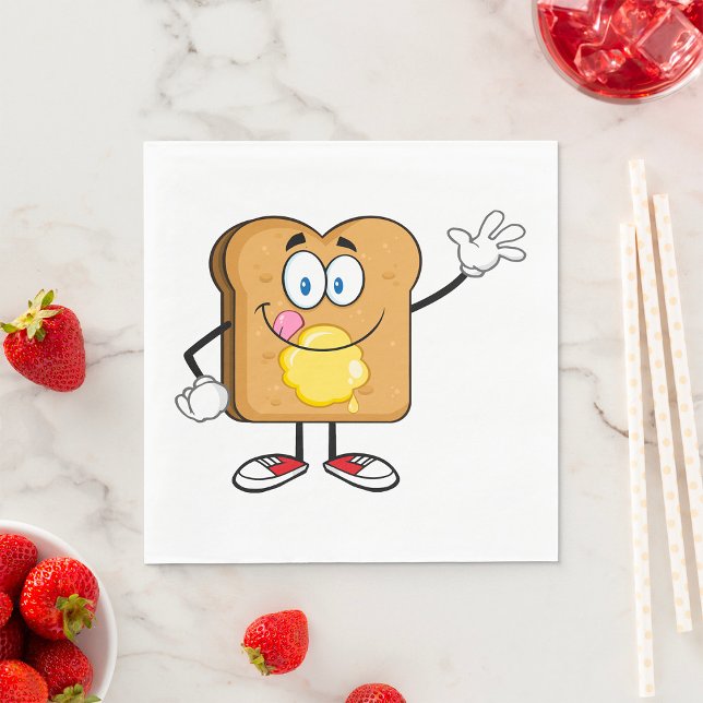 Toast Face Paper Napkins Serviette (Von Creator hochgeladen)