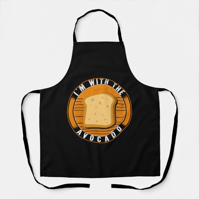 Toast Halloween Costume Shirt, ich bin mit dem Schürze (Vorderseite)