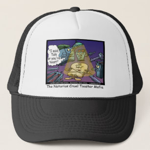 Toast Mafia Funny Offbeat Cartoon Geschenke & T-Sh Truckerkappe