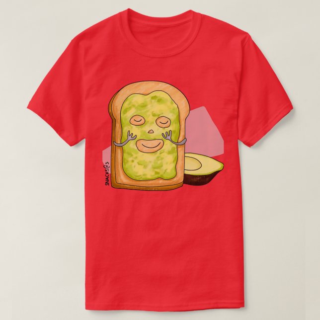 Toast mit Avocado-Maske T-Shirt (Design vorne)