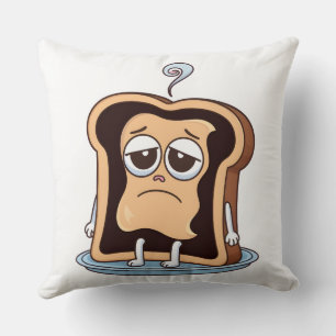 Toast mit existenzieller Krise Kissen
