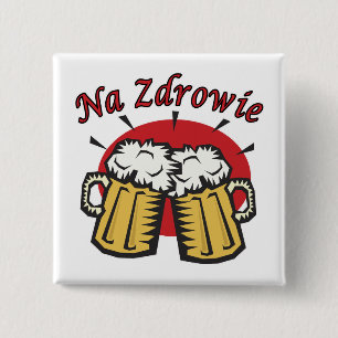 Toast Na Zdrowie mit den Bier-Tassen Button