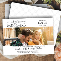 Toast the Future Mr & Mrs Verlobung Foto Party