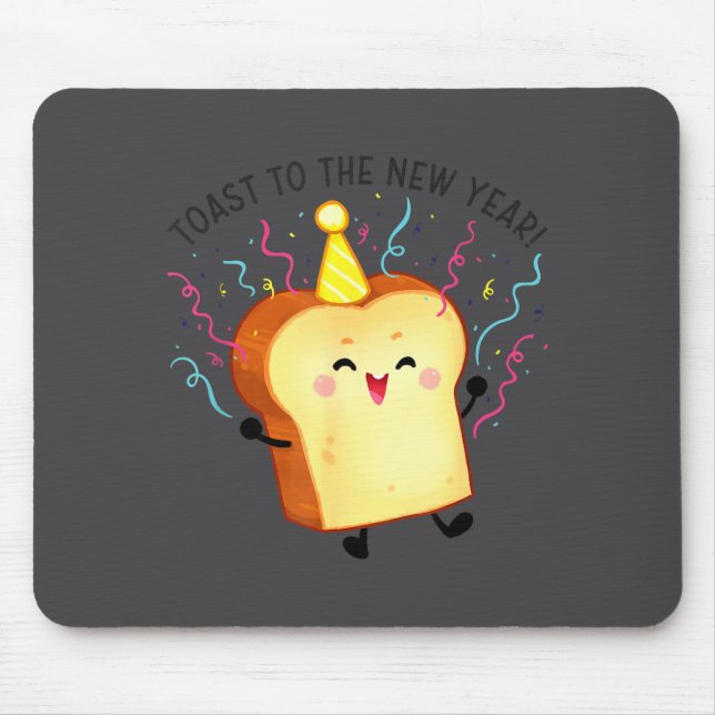 Toast To The New Year Pun  Mousepad (Vorne)