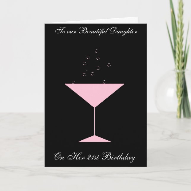 TOAST-TOCHTER-21. GEBURTSTAGS-KARTE KARTE (Vorderseite)