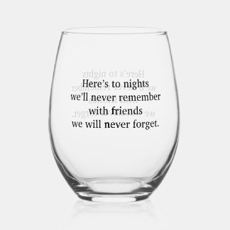 Toast Weinglas Ohne Stiel