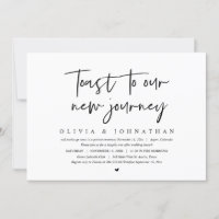 Toast zu unserer neuen Reise, Hochzeitsfeier