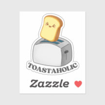 Toastaholic Toaster Niedlich Kawaii Toast Puck Sti