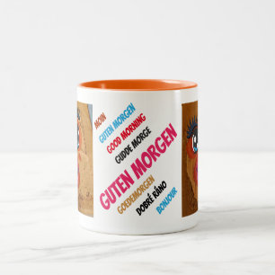 Toastbrot Knutscher  Zweifarbige Tasse