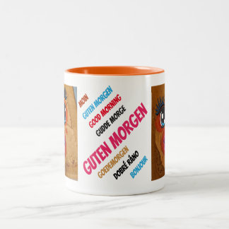 Toastbrot Knutscher  Zweifarbige Tasse