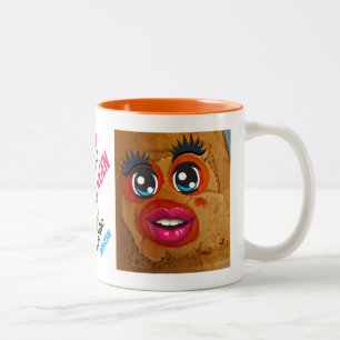 Toastbrot Knutscher  Zweifarbige Tasse