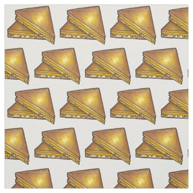 Toasted Cheddar Cheese Toastie Sandwich Stoff (Muster)