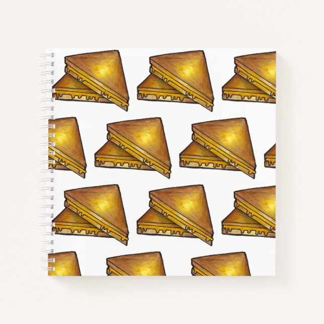 Toasted Cheese Sandwich Lunch Abendessen Notizbuch (Vorderseite)