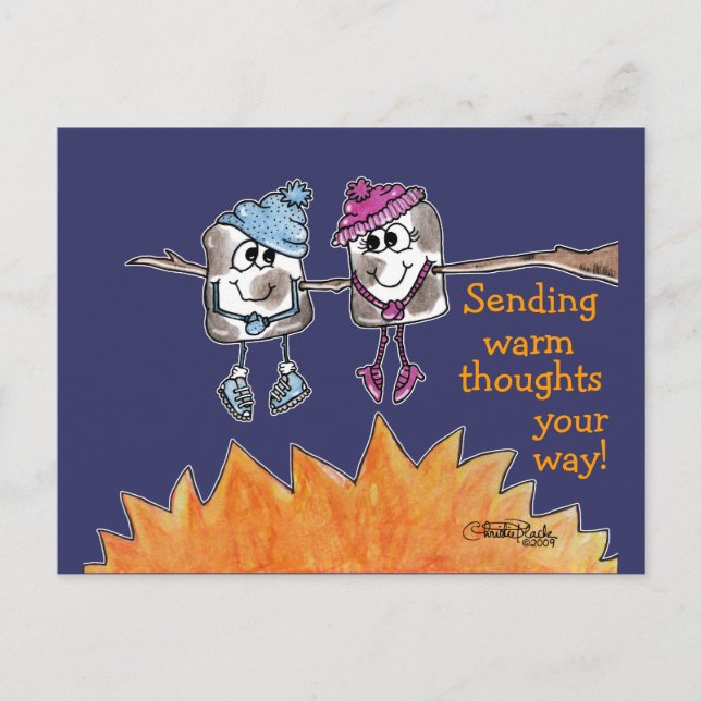 Toasted Marshmallows Postkarte (Vorderseite)