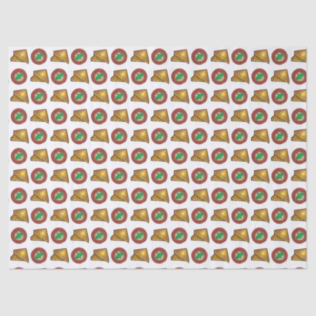 Toasted Toasted Cheese Sandwich Tomato Soup Feinsc Seidenpapier (Vorderseite)