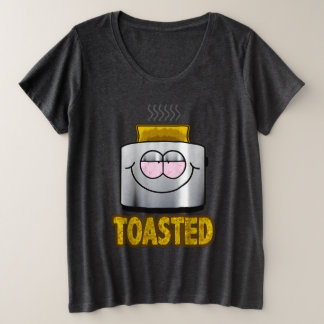 TOASTED Toaster Screwball Grafiken Große Größe T-Shirt