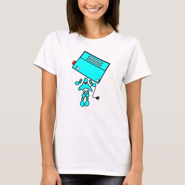 Toaster-Mädchen T-Shirt (Vorderseite)