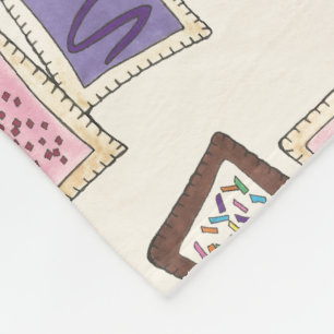 Toaster Pastry Breakfast Junk Food Baking Feinschm Fleecedecke