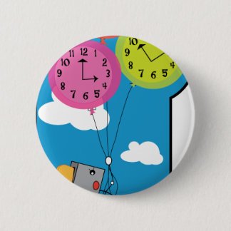 Toaster-Zeit fliegt Button