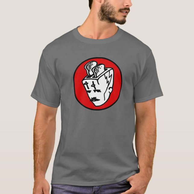 Toasterhead Tesla Red2 T-Shirt (Vorderseite)