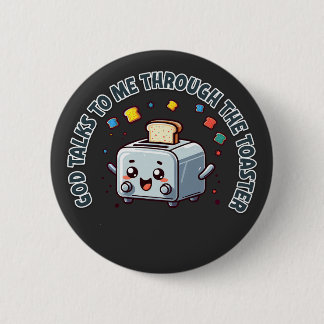 Toastes Weisheit Retro Quirky Design Button