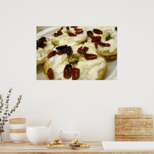 Toastgebäck mit Ziegenkäse Poster