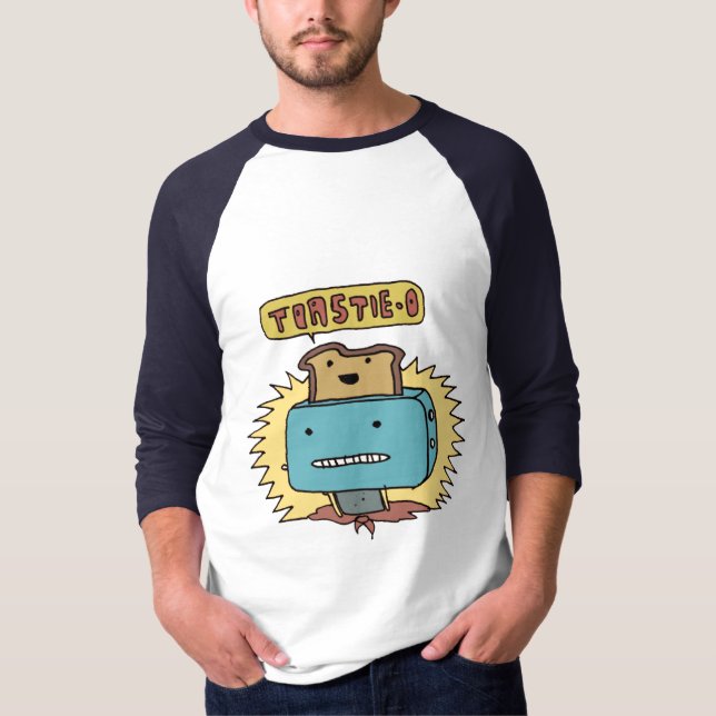 Toastie-O mittleres sleeved T-Shirt (Vorderseite)