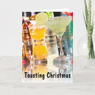 TOASTING CHRISTMAS="CHEER"FUL URLAUB FÜR SIE FEIERTAGSKARTE