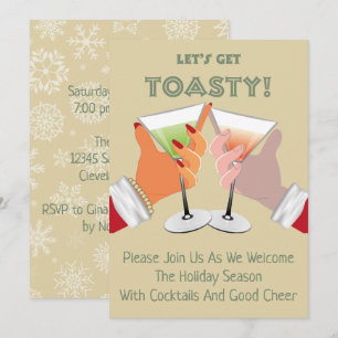 Toasty Cheers Weihnachtsfeier Einladung