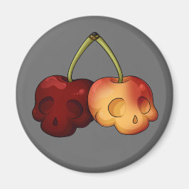 Toathly Sweet Cherry Skull Magnet