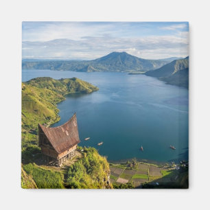 Toba-See Sumatra Indonesien Vulkan Landschaft Magnet