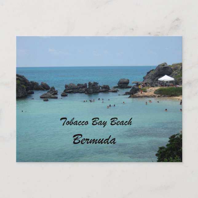Tobacco Bay Beach, Bermuda Postkarte (Vorderseite)