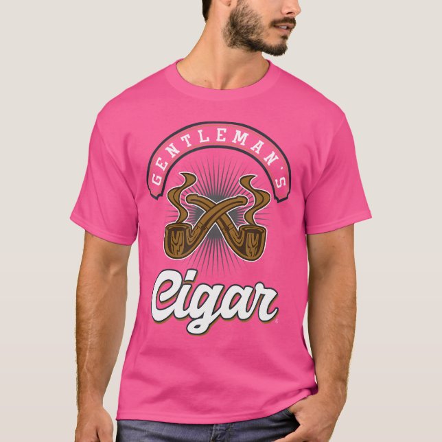Tobacco Smoker Smoke Cigarette Gentleman'S Cigar T-Shirt (Vorderseite)