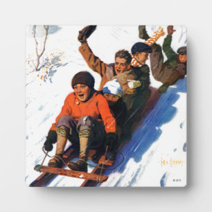 Tobagganing Fotoplatte