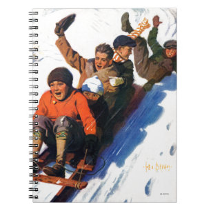 Tobagganing Notizblock