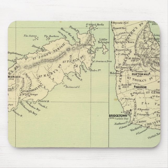 Tobago Barbados Mousepad (Vorne)