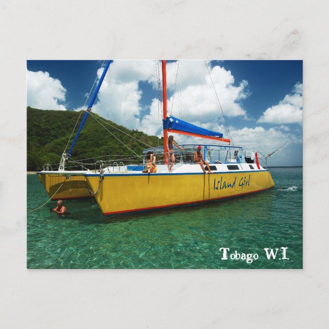 Tobago W.I. Postkarte (Vorderseite)