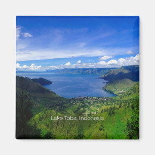 Tobasee, Indonesien landschaftliches Foto Magnet
