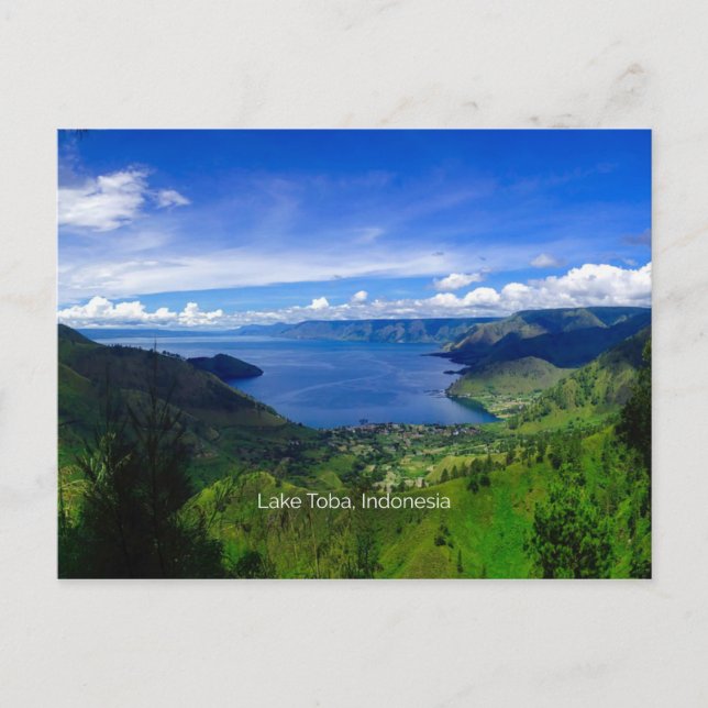 Tobasee, Sumatra, Indonesien Postkarte (Vorderseite)