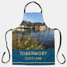 Tobermory, Insel Mull, Schottland mit Blume Apr Schürze