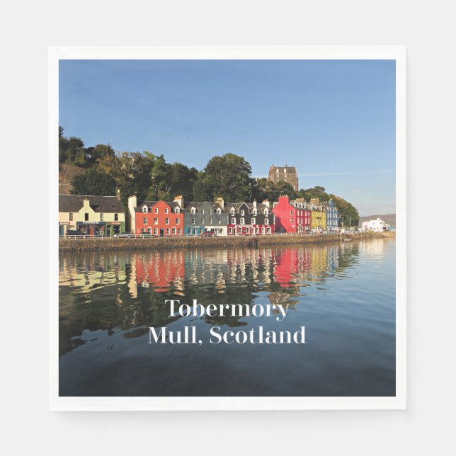 Tobermory, Mull, Schottland Serviette (Vorderseite)