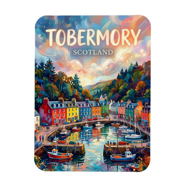 Tobermory Schottland Magnet (Vertikal)
