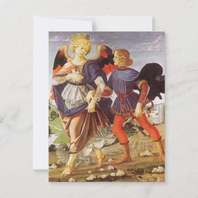 Tobias und der Engel von Andrea del Verrocchio (Vorderseite)