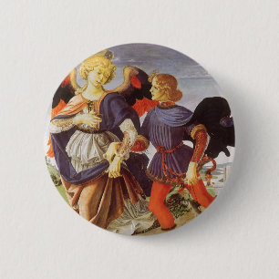Tobias und der Engel von Andrea del Verrocchio Button
