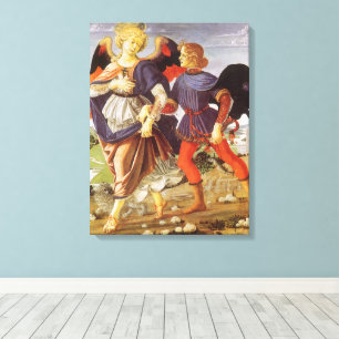 Tobias und der Engel von Andrea del Verrocchio Leinwanddruck