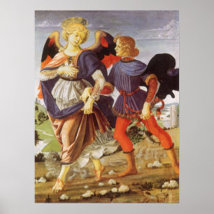 Tobias und der Engel von Andrea del Verrocchio Poster
