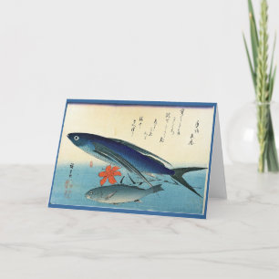 Tobiuo & Ishimochi - Farbenfrohe japanische Fischd Karte