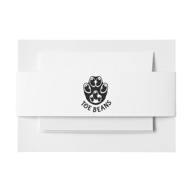 Tobohnen - Schwarze Bohnen Einladungsbanderole (Vorderseite Beispiel)