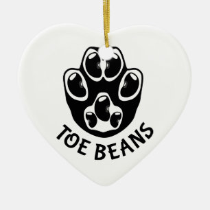 Tobohnen - Schwarze Bohnen Keramik Ornament