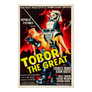 TOBOR Robot Horror Monster Filmplakat Poster